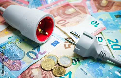 Konzept  Energiesparen, Stromkosten