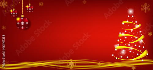 red christmas background. christmas tree illustration red background for christmas celebration