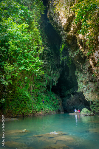 Little green valley and canyon Java south West