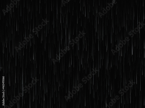 Vector rain texture on black. Abstract vector background