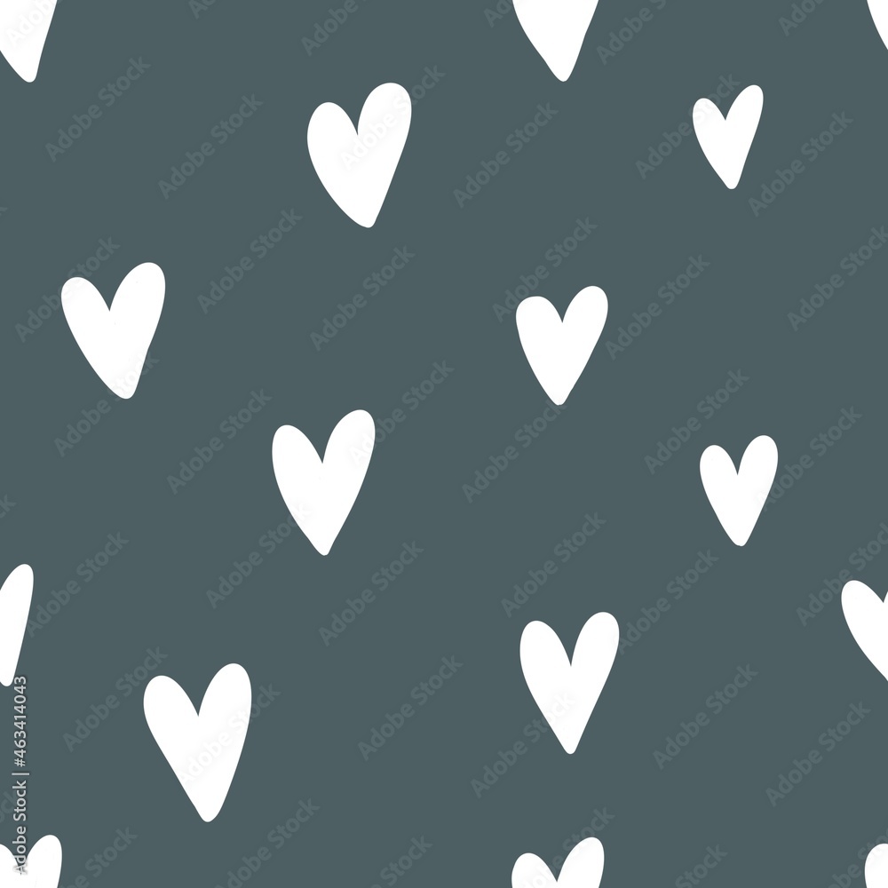 seamless pattern with hearts