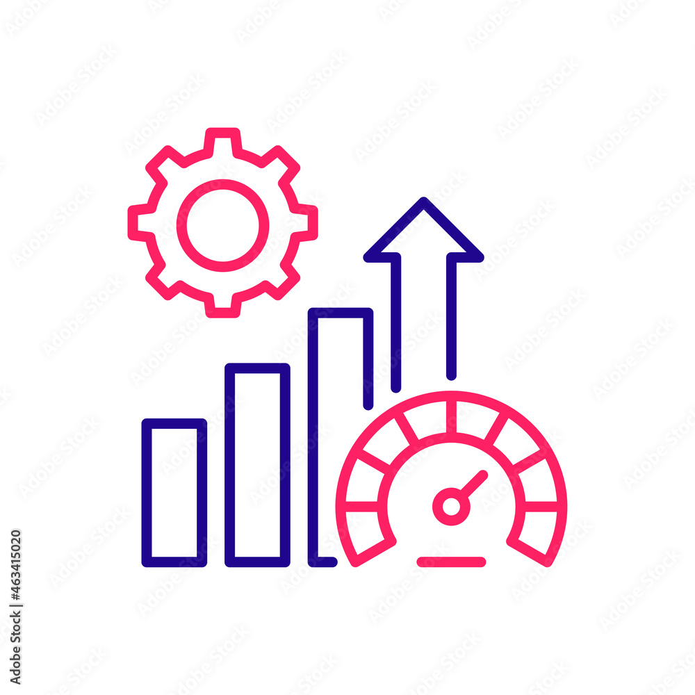 Performance vector 2 colour icon style illustration. EPS 10 file Performance vector 2 colour icon style illustration. EPS 10 file