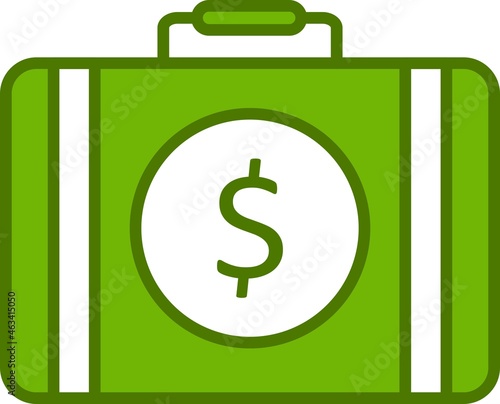 Briefcase Filled Linear Vector Icon Design