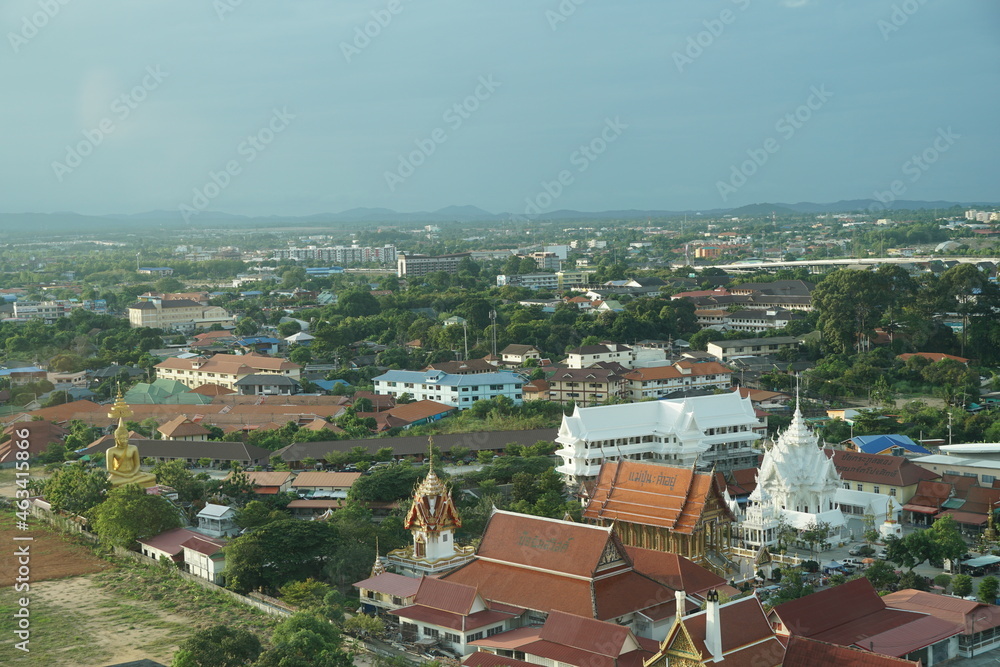 High view of east comunity in Thailand.