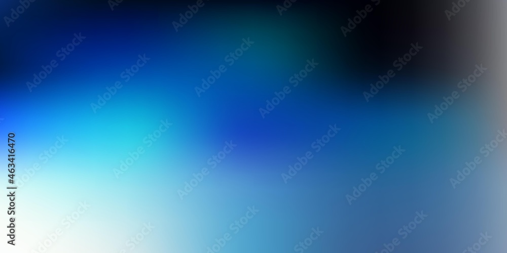 Fototapeta premium Dark blue vector blurred template.