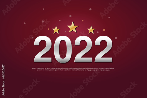 2022 new year background illustration