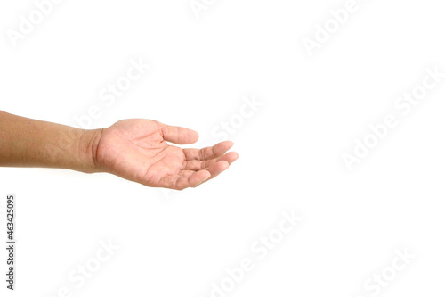 Wallpaper Mural Symbol empty hand holding isolated on the white background. Torontodigital.ca