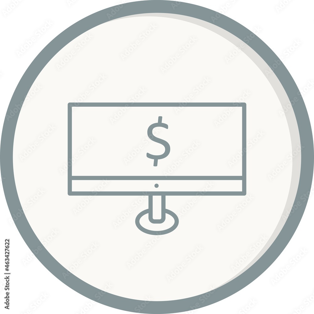 Money Analysis Filled Linear Vector Icon Design Money Analysis Filled Linear Vector Icon Design