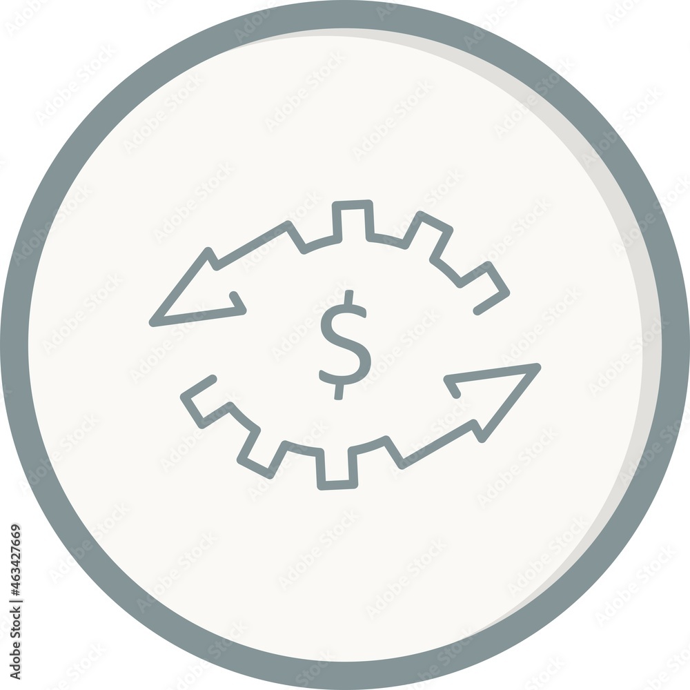 Cash Flow Filled Linear Vector Icon Design Cash Flow Filled Linear Vector Icon Design