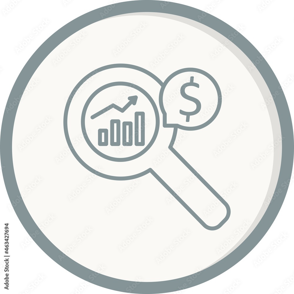 Market Analysis Filled Linear Vector Icon Design Market Analysis Filled Linear Vector Icon Design