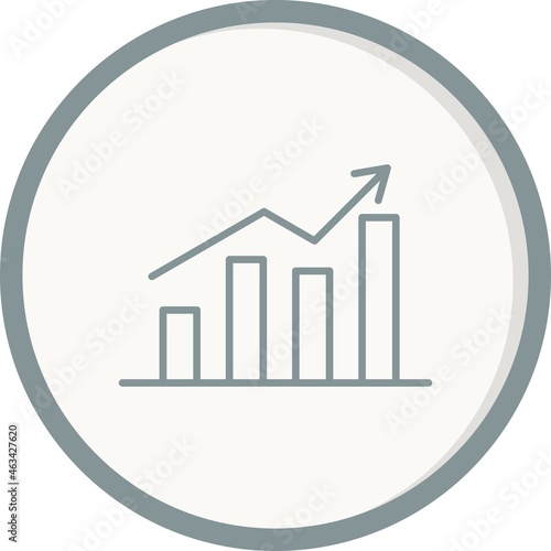 Statistics Filled Linear Vector Icon Design