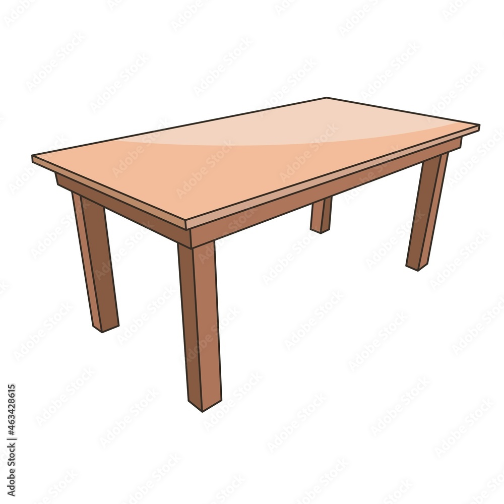 simple wooden table furniture vector design simple wooden table furniture vector design