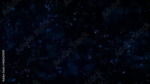 Wallpaper Mural Abstract dots background. Blue illuminated particles. Depth of field. Abstract lighting, dust, particle and glare on a dark background. Futuristic technology. Bokeh. 3d loop animation, VJ, 4K Torontodigital.ca