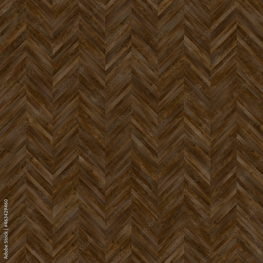dark chevron wood parquet diffuse Map texture. Seamless Texture. Stock