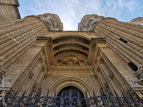 Malaga cathedral on Plaza del Obispo. Malaga, Andalusia, Spain photo