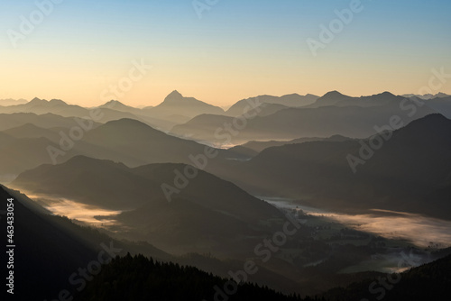 Sonnenaufgang vom Jochberg am Walchensee © benediktklevers