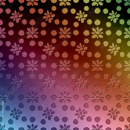 multicolor metallizzato fiori