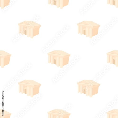 Theatre building pattern seamless background texture repeat wallpaper geometric vector