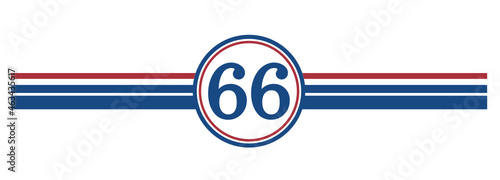 66th Birthday, number 66 classic style Aged To Perfection Birthday retro desgn