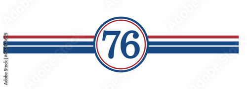 76th Birthday, number 76 classic style Aged To Perfection Birthday retro desgn