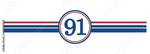 91st Birthday, number 91 classic style Aged To Perfection Birthday retro desgn