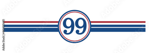 99th Birthday, number 99 classic style Aged To Perfection Birthday retro desgn