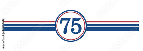 75th Birthday, number 75 classic style Aged To Perfection Birthday retro desgn
