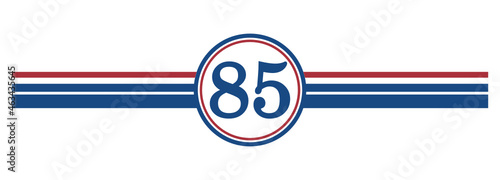 85th Birthday, number 85 classic style Aged To Perfection Birthday retro desgn