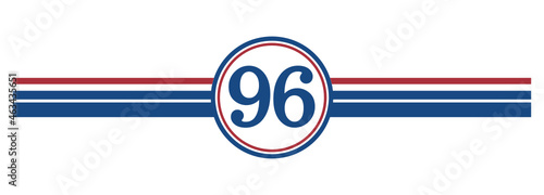 96th Birthday, number 96 classic style Aged To Perfection Birthday retro desgn
