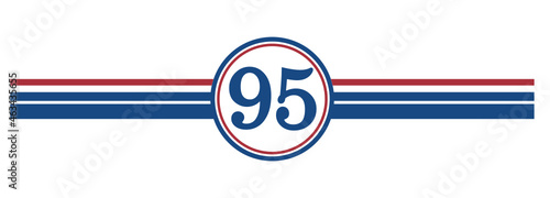 95th Birthday, number 95 classic style Aged To Perfection Birthday retro desgn