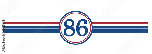 86th Birthday, number 86 classic style Aged To Perfection Birthday retro desgn