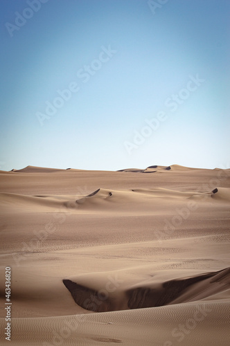 peru dunes and desert in ica huacachina