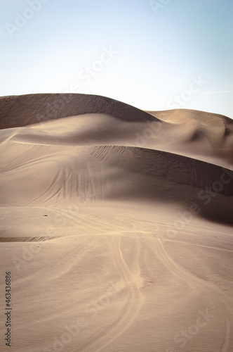 sand dunes in the desert peru ica huacachina