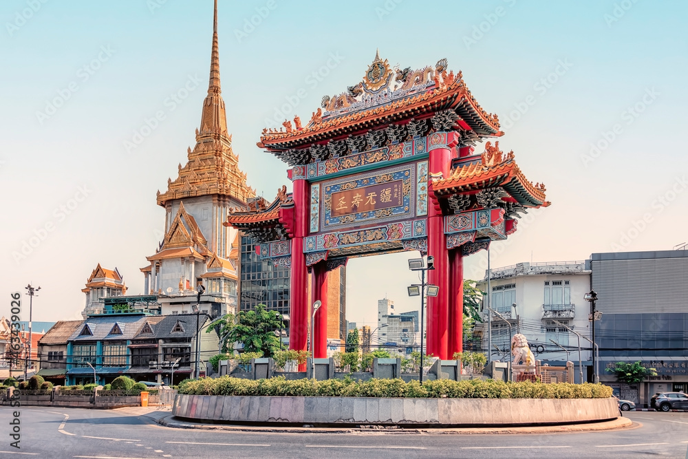 Fototapeta premium Chinatown district in Bangkok