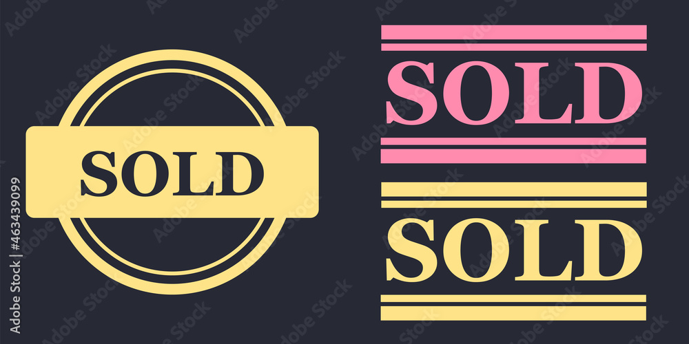 Sold out stamps grunge texture. Colored sold out grunge stamp