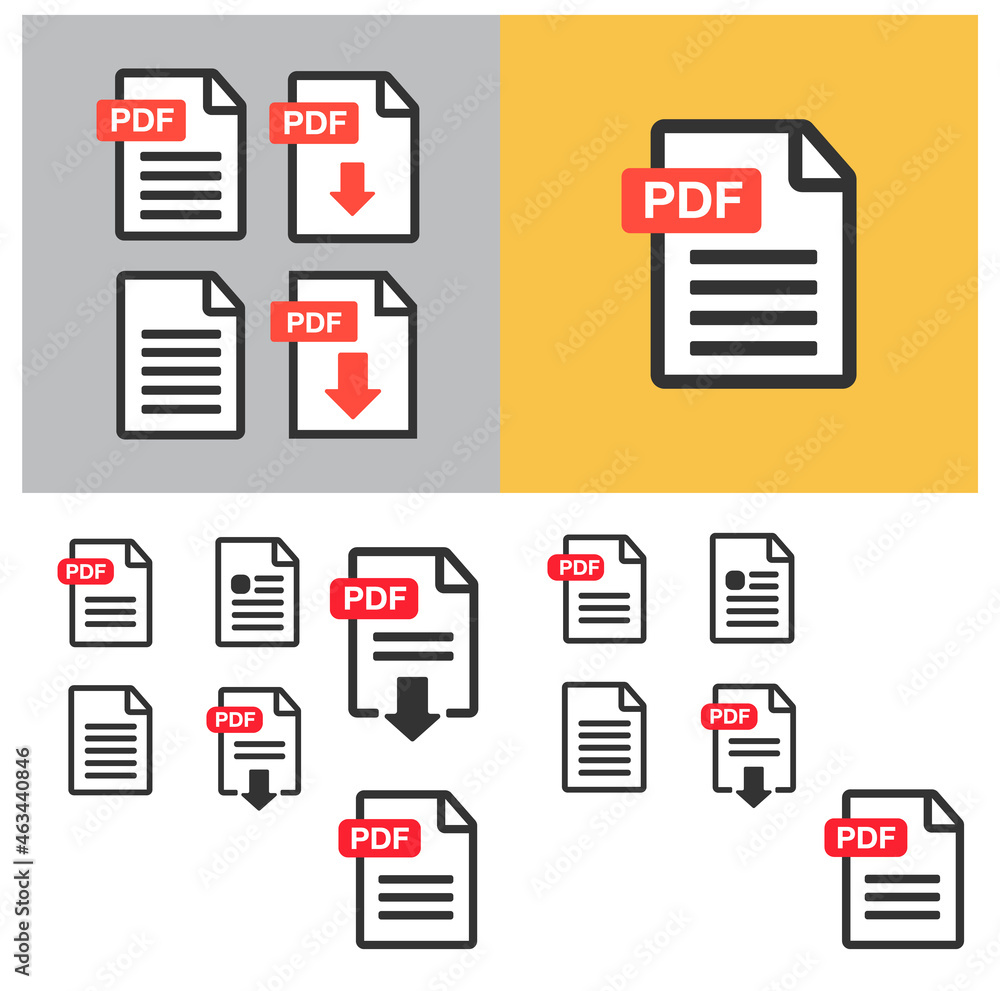 File document Icons. PDF file download icon File document Icons. PDF file download icon