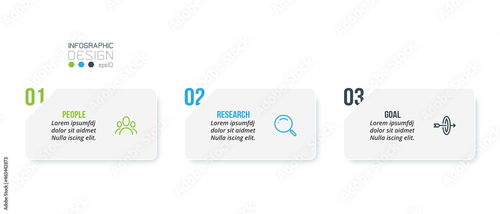 Business concept infographic template with option. Business concept infographic template with option.