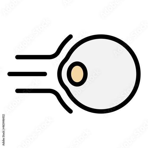 Laser vision correction icon. Outline laser vision correction vector icon color flat isolated