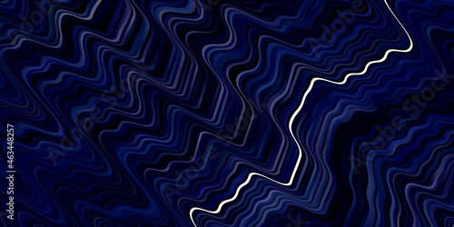 Dark Pink, Blue vector backdrop with bent lines.