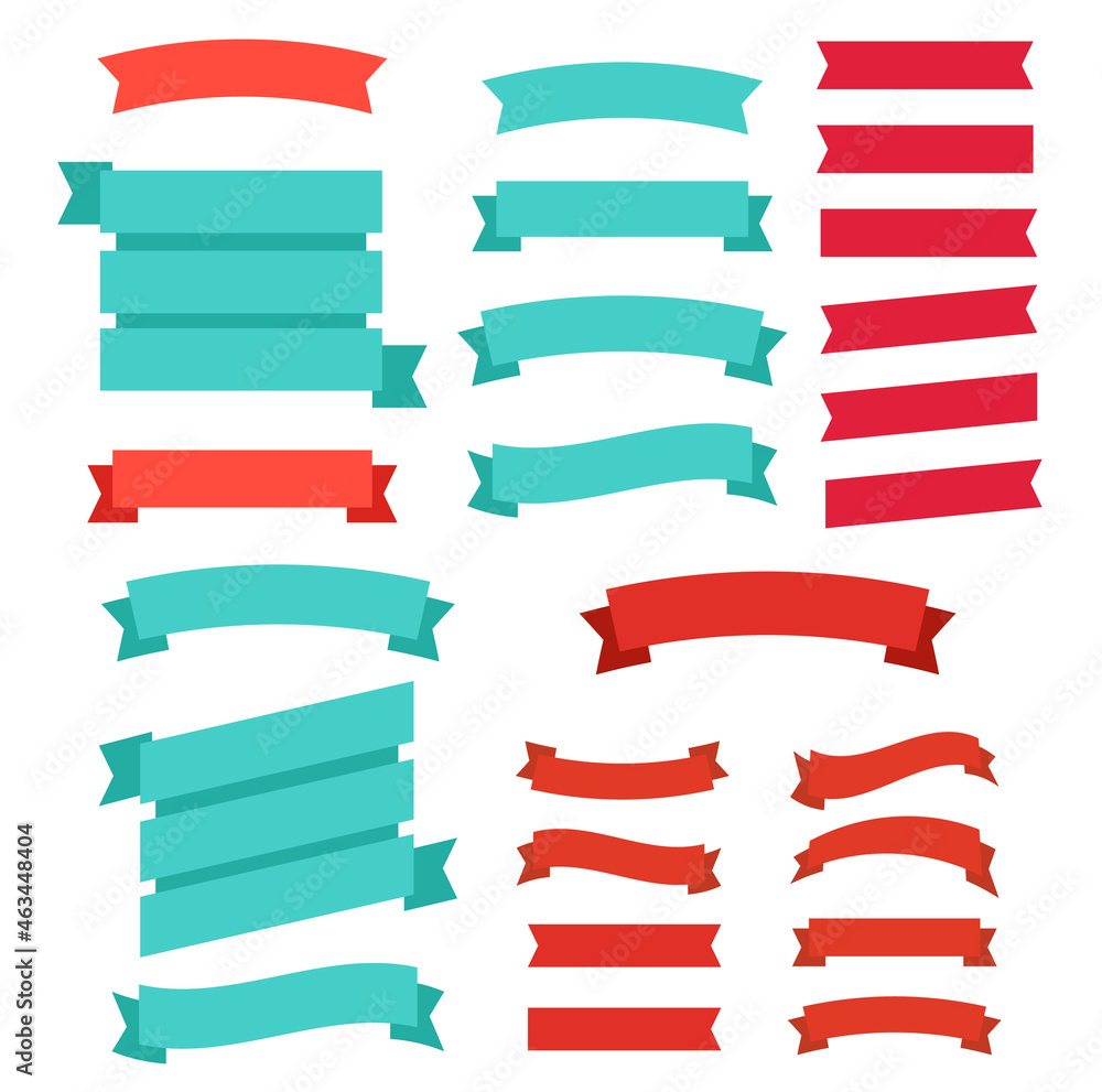Cartoon banners and comic ribbons. Colored banner ribbon. Banner Cartoon banners and comic ribbons. Colored banner ribbon. Banner