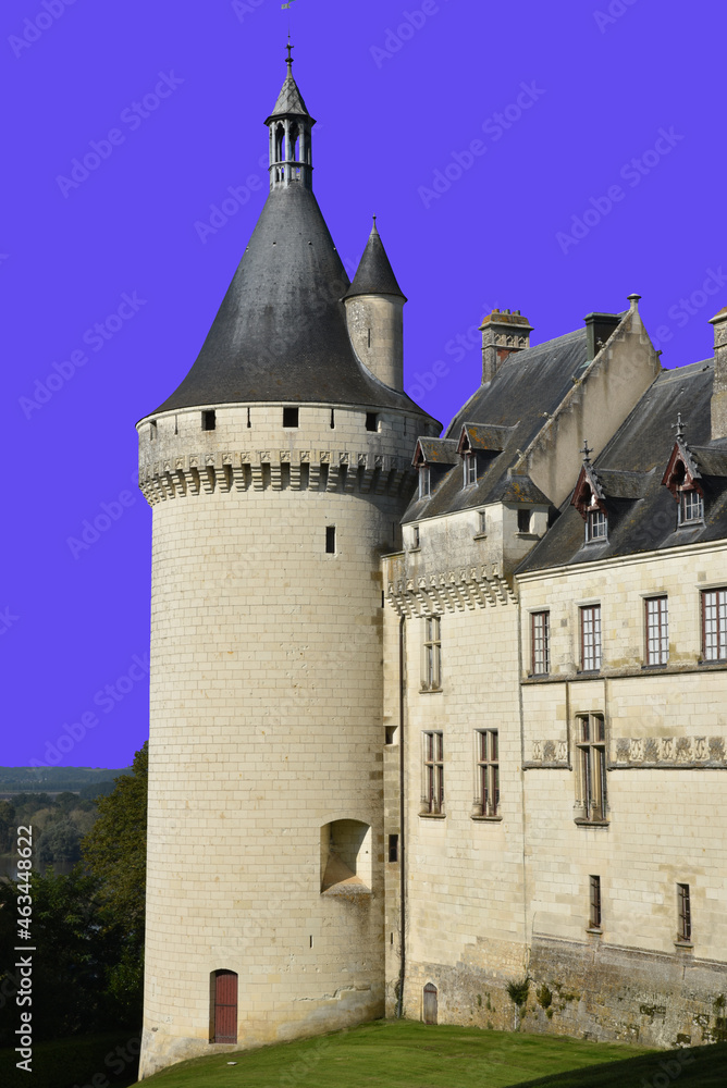 Tour du château de Chaumont-sur-Loire, France
