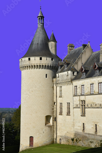 Tour du château de Chaumont-sur-Loire, France