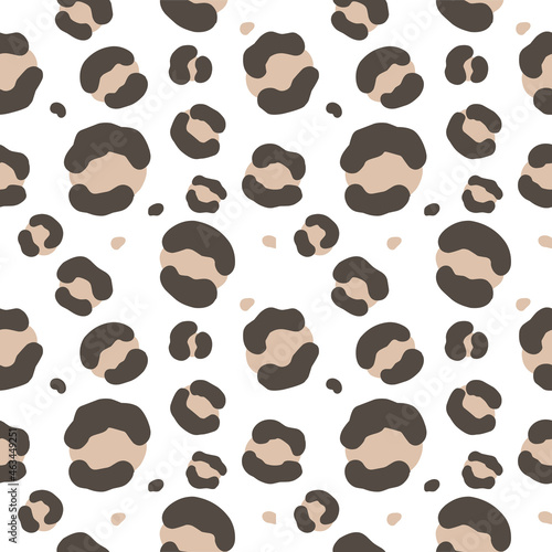 Seamless pattern leopard pattern. Vector illustration.