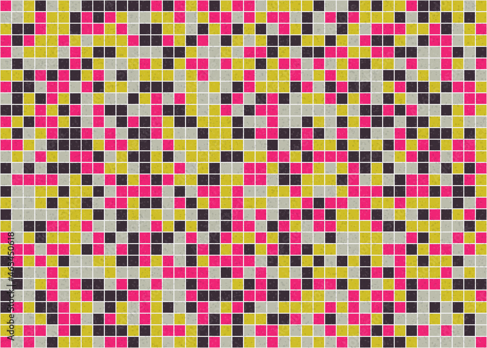 Fototapeta premium Abstract Geometric Pattern generative computational art illustration