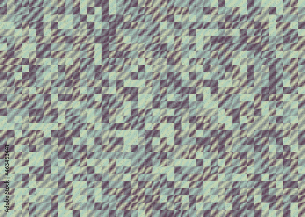 Fototapeta premium Abstract Geometric Pattern generative computational art illustration