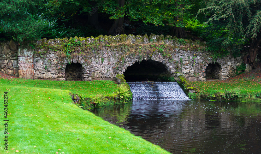 old stone bridge over the river