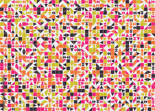 Abstract Geometric Pattern generative computational art illustration