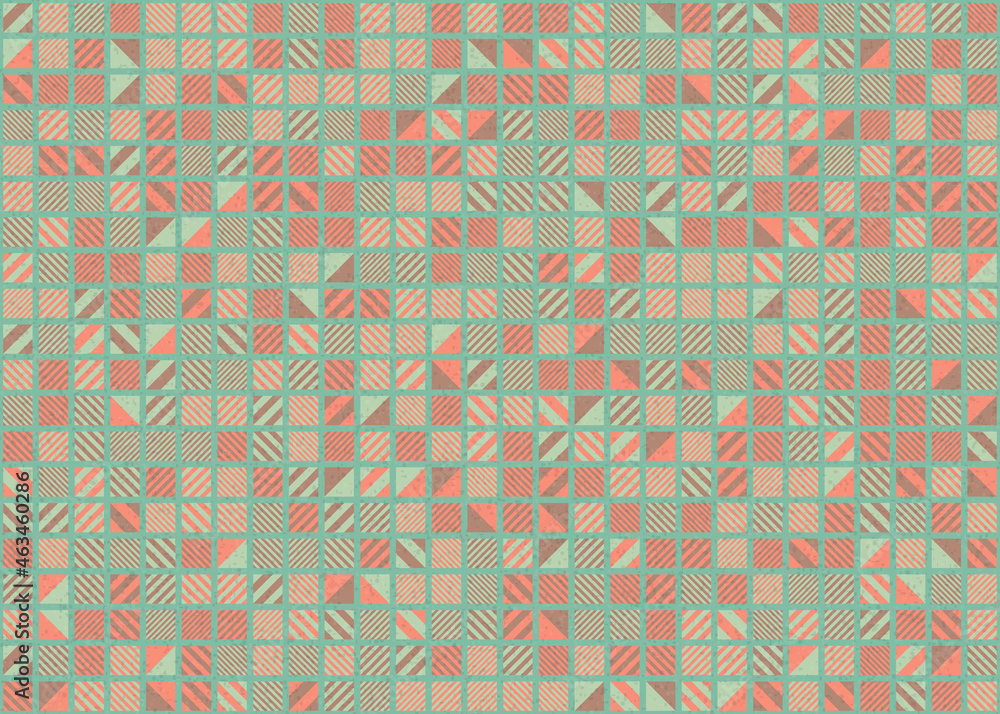 Fototapeta premium Abstract Geometric Pattern generative computational art illustration