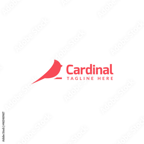 Fotótapéta cardinal bird logo design vector. logo template