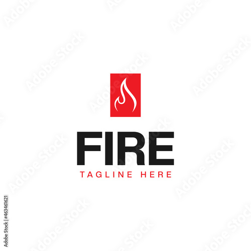 fire logo design vector. logo template
